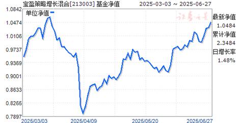 宝盈策略增长混合(213003)最新净值及持仓情况公布