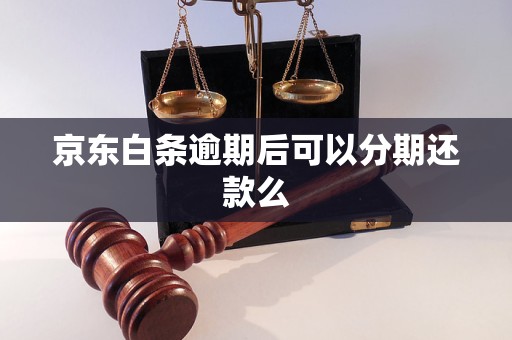 京东白条逾期后可以分期还款么