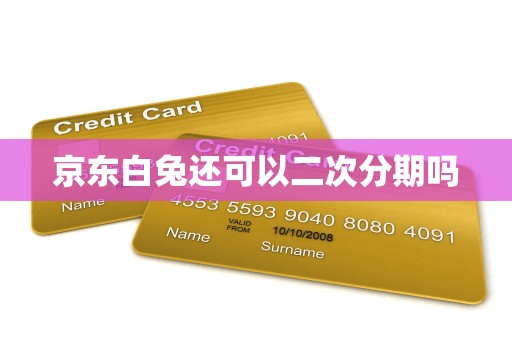 京东白兔还可以二次分期吗
