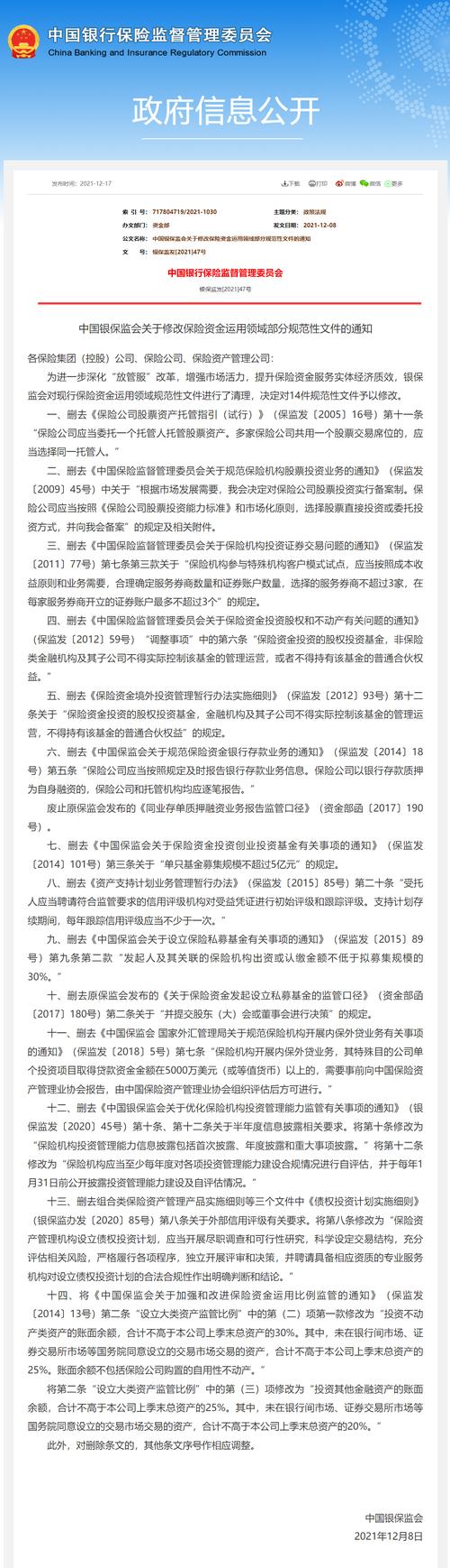 银保监会发布保险资金投资集合资金信托相关事项通知