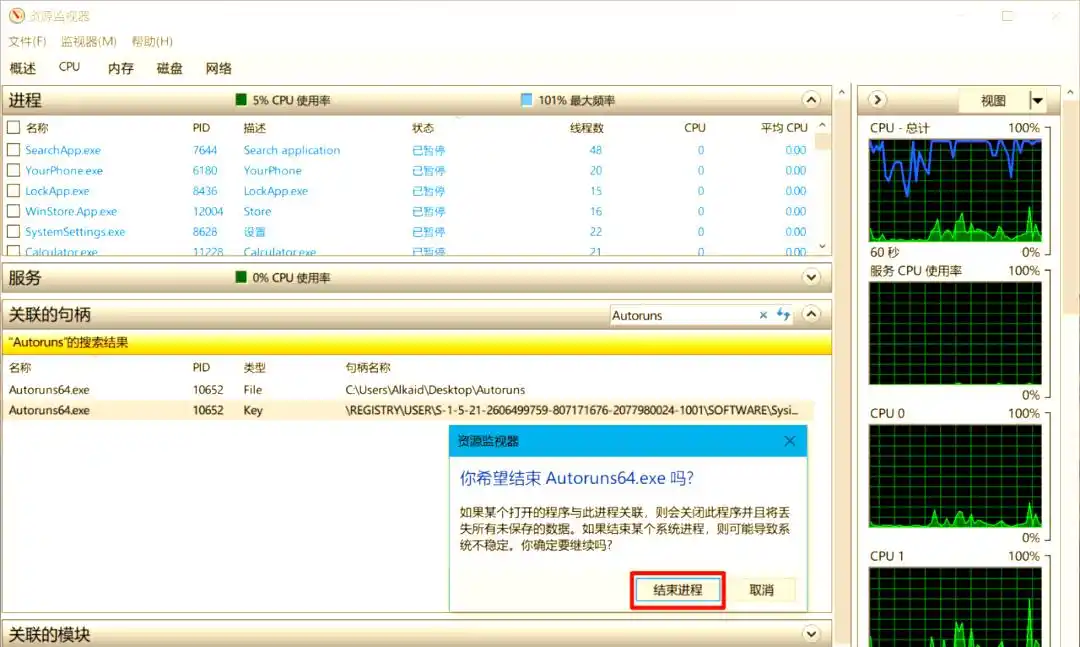 任务管理器与资源监视器使用教程_有些文件夹无法删除不了_无法删除的文件夹解决方案