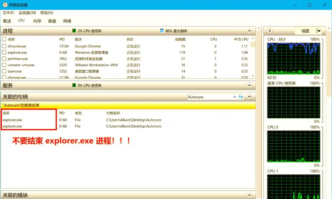 任务管理器与资源监视器使用教程_有些文件夹无法删除不了_无法删除的文件夹解决方案